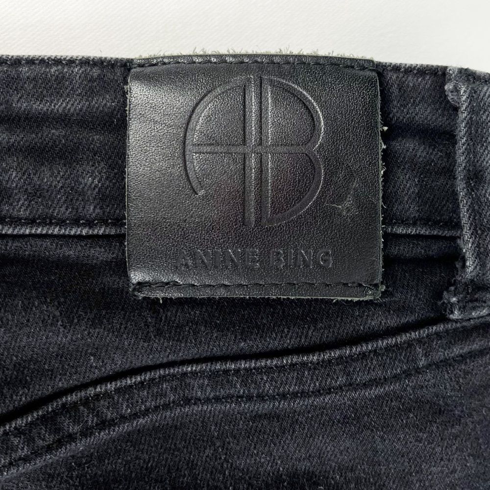 Anine Bing Tatum Black High Rise Skinny Jeans‎ Size 28 - Picture 8 of 8